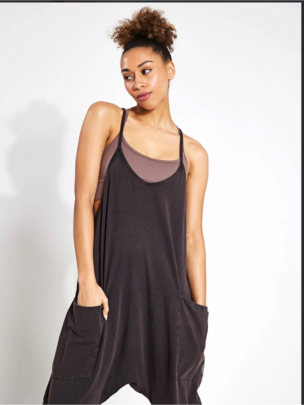 Free People black casual everyday onesie/jumpsuit